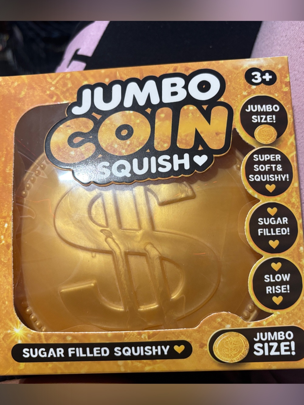 JUMBO Squishy Stress Toy - Gold